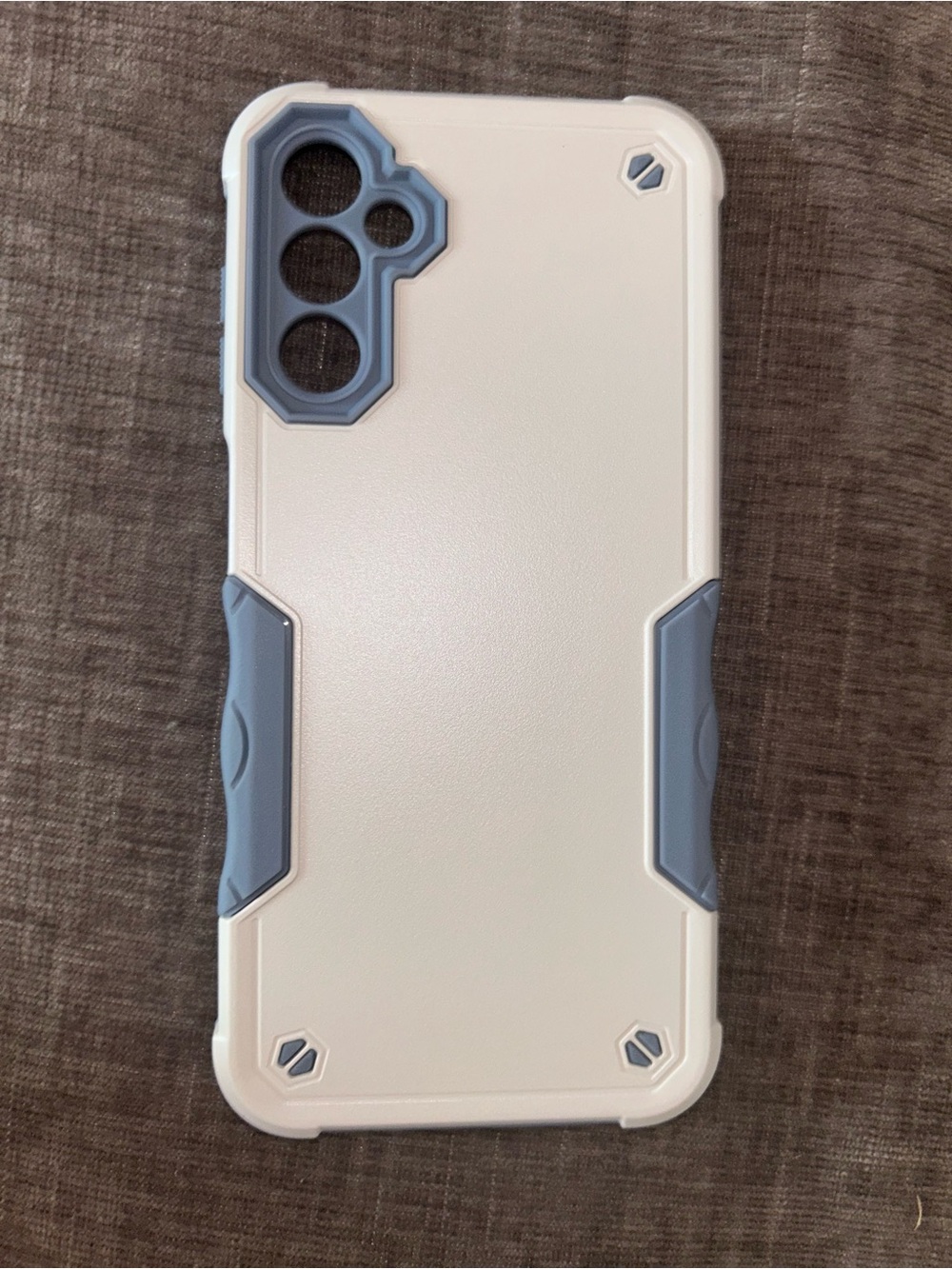 Samsung A14 phone case Protective White & Blue Rugged Phone Case - Unbranded